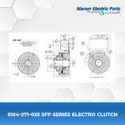 5104-271-025-SFP-Series-Electro-Clutch-Clutch&Brake-Warnerelectricparts-Shaft-Mounted-Diagram
