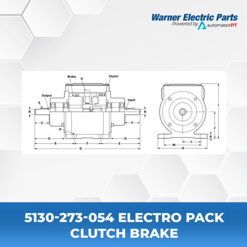 5130-273-054-Warnerelectricparts-EP-Series-Electro-Pack-Clutch-Brake-Diagram