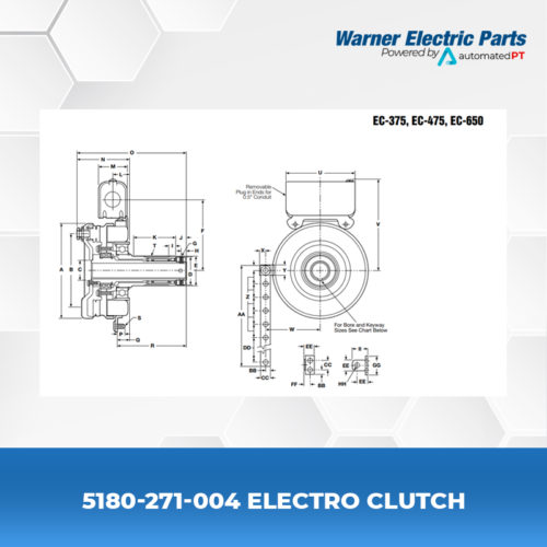 5180-271-004-Electro-Clutch-Clutch&Brake-Warnerelectricparts-Foot-Mounted-Clutches&Brakes-EC-Series-Diagram