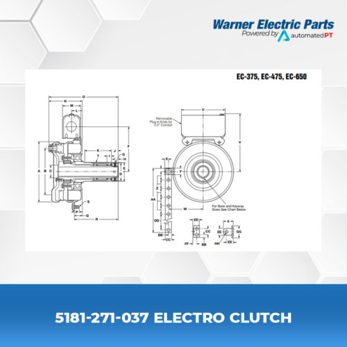 5180-271-037-Electro-Clutch-Clutch&Brake-Warnerelectricparts-Foot-Mounted-Clutches&Brakes-EC-Series-Diagram