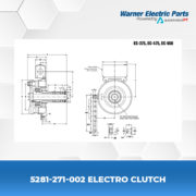 5281-271-002-Electro-Clutch-Clutch&Brake-Warnerelectricparts-Foot-Mounted-Clutches&Brakes-EC-Series-Diagram