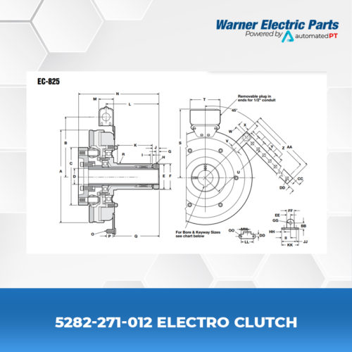 5282-271-012-Electro-Clutch-Clutch&Brake-Warnerelectricparts-Foot-Mounted-Clutches&Brakes-EC-Series-Diagram