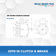 5370-16-Clutch&Brake-Warnerelectricparts-EUM-Series-EUM-Enclosed-Module-Diagram