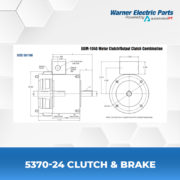 5370-24-Clutch&Brake-Warnerelectricparts-EUM-Series-EUM-Enclosed-Module-Diagram