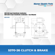 5370-26-Clutch&Brake-Warnerelectricparts-EUM-Series-EUM-Enclosed-Module-Diagram