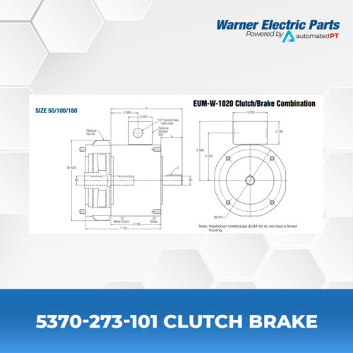 5370-273-101-Clutch&Brake-Warnerelectricparts-EUM-Series-EUM-W-Series-Diagram