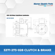 5371-273-028-Clutch&Brake-Warnerelectricparts-EUM-Series-EUM-Enclosed-Module-Diagram