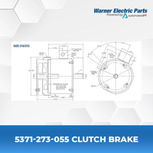 5371-273-055-Clutch&Brake-Warnerelectricparts-EUM-Series-EUM-W-Series-Diagram