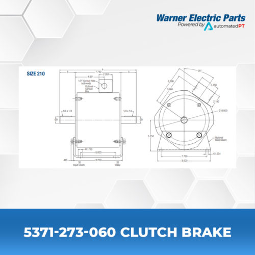 5371-273-060-Clutch&Brake-Warnerelectricparts-EUM-Series-EUM-W-Series-Diagram