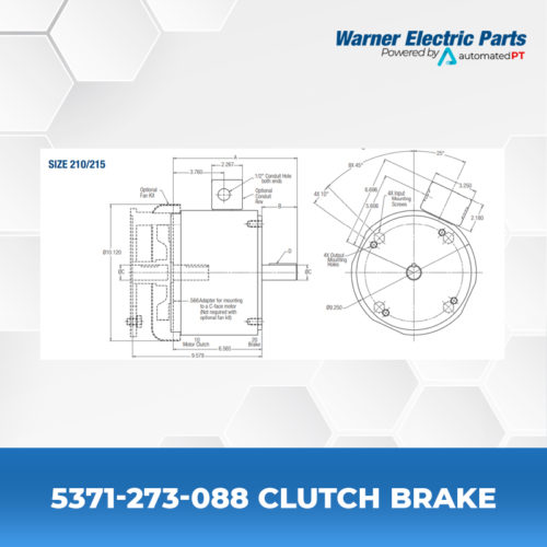 5371-273-088-Clutch&Brake-Warnerelectricparts-EUM-Series-EUM-W-Series-Diagram