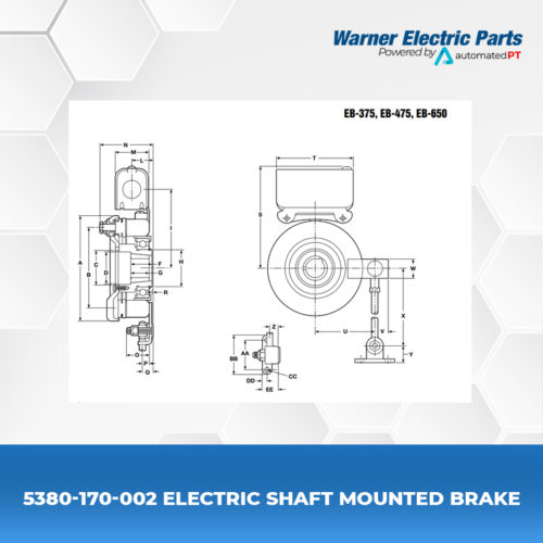 5380-170-002-Electric-Shaft-Mounted-Brake-Clutch&Brake-Warnerelectricparts-Shaft-Mounted-Diagram