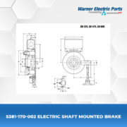 5381-170-002-Electric-Shaft-Mounted-Brake-Clutch&Brake-Warnerelectricparts-Shaft-Mounted-Diagram