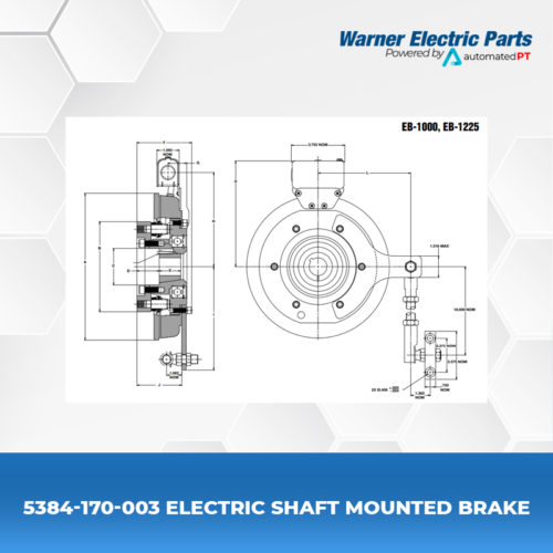 5384-170-003-Electric-Shaft-Mounted-Brake-Clutch&Brake-Warnerelectricparts-Shaft-Mounted-Diagram