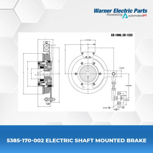 5385-170-002-Electric-Shaft-Mounted-Brake-Clutch&Brake-Warnerelectricparts-Shaft-Mounted-Diagram