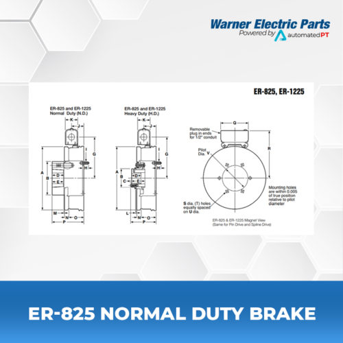 825-Normal-Duty-Brake-Warnerelectricparts-ER-Series-ER-Electrically-Released-Diagram