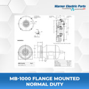 MB-1000-Flange-Mounted-Normal-Duty-Warnerelectricparts-Customdesign-MBSeries-Diagram