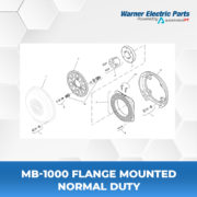 MB-1000-Flange-Mounted-Normal-Duty-Warnerelectricparts-Customdesign-MBSeries-Drawing