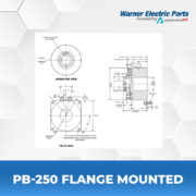 PB-250-Flange-Mounted-Warnerelectricparts-Customdesign-PBSeries-Diagram