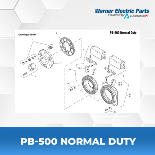 PB-500-Normal-Duty-Warnerelectricparts-Customdesign-PBSeries-Drawing