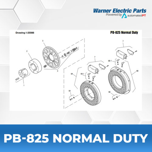 PB-825-Normal-Duty-Warnerelectricparts-Customdesign-PBSeries-Drawing