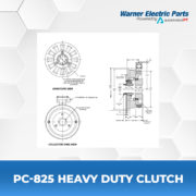 PC-825-Heavy-Duty-Clutch-Warnerelectricparts-Customdesign-PCSeries-Diagram