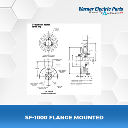 SF-1000-Flange-Mounted-Warnerelectricparts-Customdesign-SFSeries-Diagram