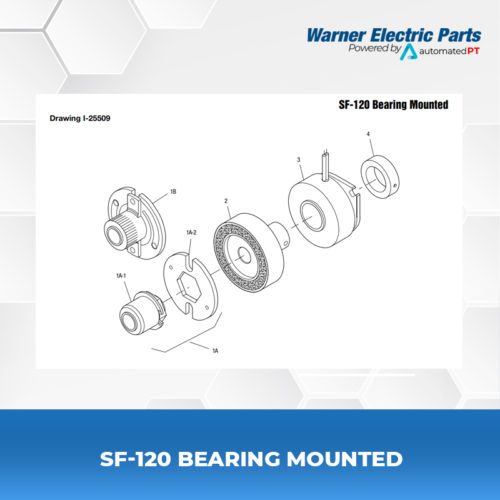 SF-120-Bearing-Mounted-Warnerelectricparts-Customdesign-SFSeries-Drawing