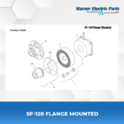 SF-120-Flange-Mounted-Warnerelectricparts-Customdesign-SFSeries-Drawing