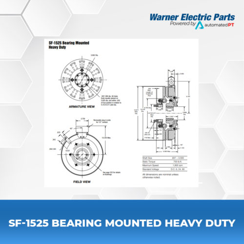 SF-1525-Bearing-Mounted-Heavy-Duty-Warnerelectricparts-Customdesign-SFSeries-Diagram
