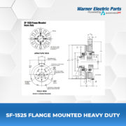 SF-1525-Flange-Mounted-Heavy-Duty-Warnerelectricparts-Customdesign-SFSeries-Diagram