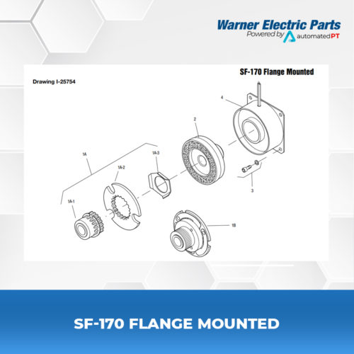 SF-170-Flange-Mounted-Warnerelectricparts-Customdesign-SFSeries-Drawing