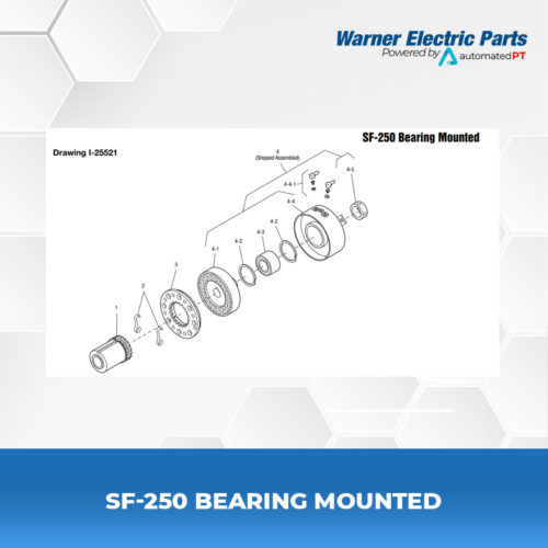 SF-250-Bearing-Mounted-Warnerelectricparts-Customdesign-SFSeries-Drawing