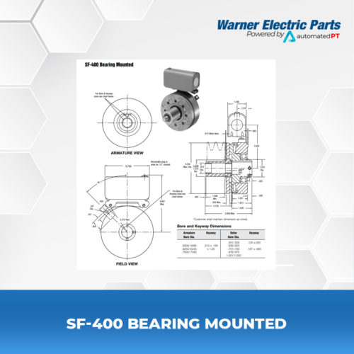 SF-400-Bearing-Mounted-Warnerelectricparts-Customdesign-SFSeries-Diagram