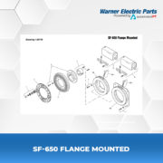 SF-650-Flange-Mounted-Warnerelectricparts-Customdesign-SFSeries-Drawing