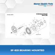 SF-825-Bearing-Mounted-Warnerelectricparts-Customdesign-SFSeries-Drawing