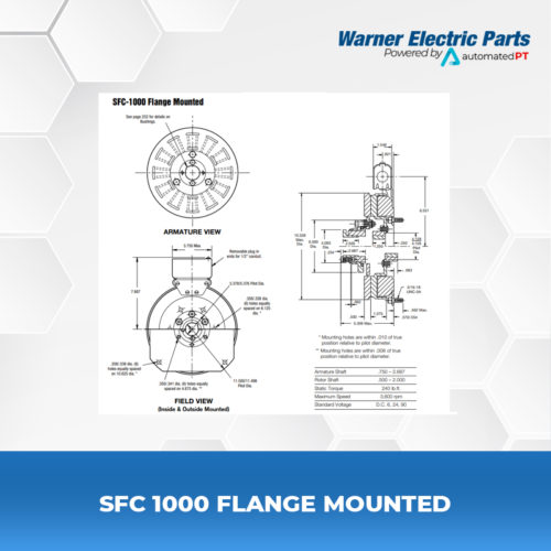 SFC-1000-Flange-Mounted-Warnerelectricparts-Customdesign-SFCSeries-Diagram