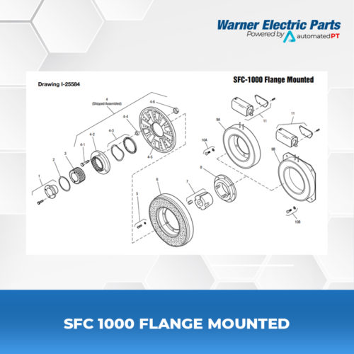 SFC-1000-Flange-Mounted-Warnerelectricparts-Customdesign-SFCSeries-Drawing