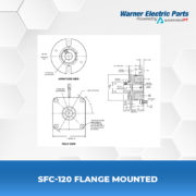 SFC-120-Flange-Mounted-Warnerelectricparts-Customdesign-SFCSeries-Diagram