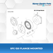 SFC-120-Flange-Mounted-Warnerelectricparts-Customdesign-SFCSeries-Drawing