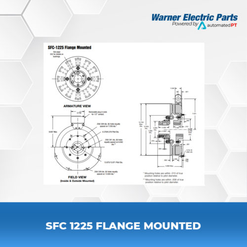 SFC-1225-Flange-Mounted-Warnerelectricparts-Customdesign-SFCSeries-Diagram