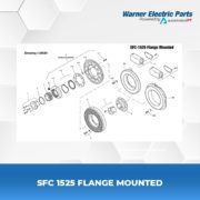 SFC-1525-Flange-Mounted-Warnerelectricparts-Customdesign-SFCSeries-Drawing