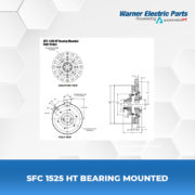 SFC-1525-HT-Bearing-Mounted-Warnerelectricparts-Customdesign-SFCSeries-Diagram