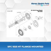 SFC-1525-HT-Flange-Mounted-Warnerelectricparts-Customdesign-SFCSeries-Drawing