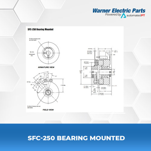 SFC-250-Bearing-Mounted-Warnerelectricparts-Customdesign-SFCSeries-Diagram