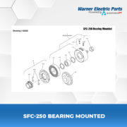 SFC-250-Bearing-Mounted-Warnerelectricparts-Customdesign-SFCSeries-Drawing