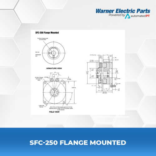SFC-250-Flange-Mounted-Warnerelectricparts-Customdesign-SFCSeries-Diagram