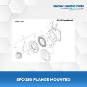 SFC-250-Flange-Mounted-Warnerelectricparts-Customdesign-SFCSeries-Drawing