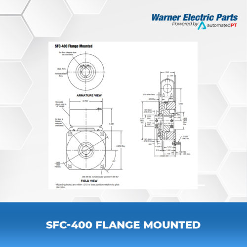 SFC-400-Flange-Mounted-Warnerelectricparts-Customdesign-SFCSeries-Diagram