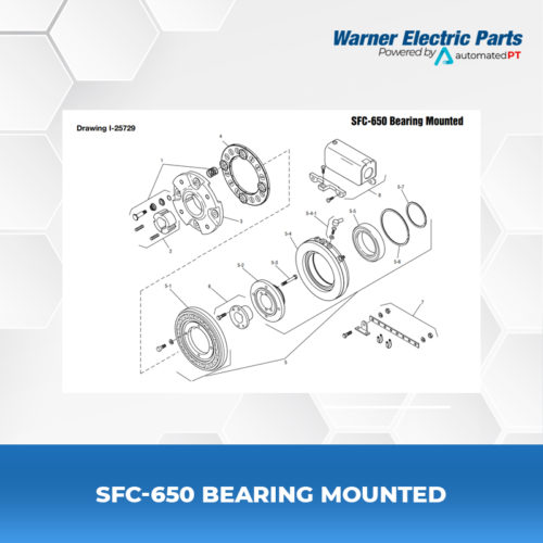 SFC-650-Bearing-Mounted-Warnerelectricparts-Customdesign-SFCSeries-Drawing