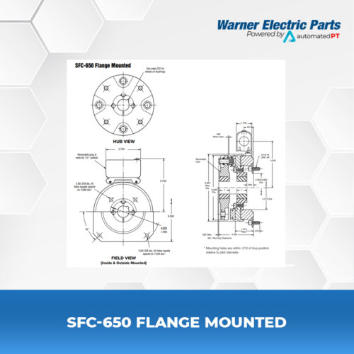 SFC-650-Flange-Mounted-Warnerelectricparts-Customdesign-SFCSeries-Diagram